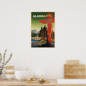 Alaska Reisposter Poster (Keuken)