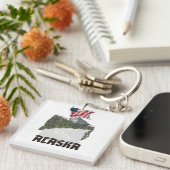 Alaska Reisposter Sleutelhanger (Voorkant Rechts)