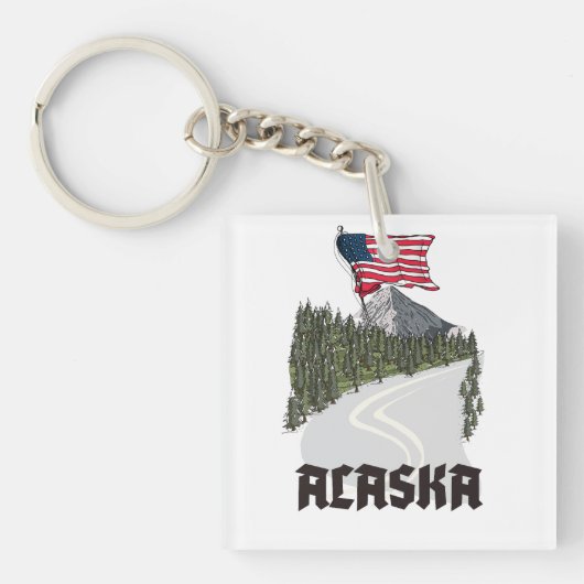 Alaska Reisposter Sleutelhanger (voorkant)
