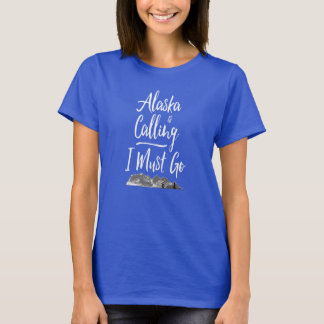 ALASKA roept me op te gaan! Moderne bergen T-shirt