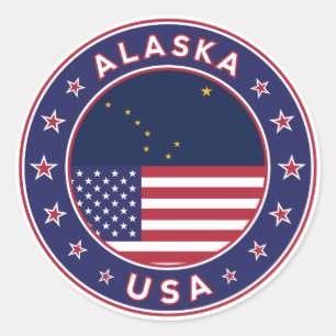 Alaska Ronde Sticker