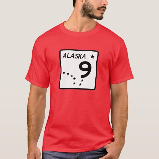 Alaska-route T-shirt (Voorkant)