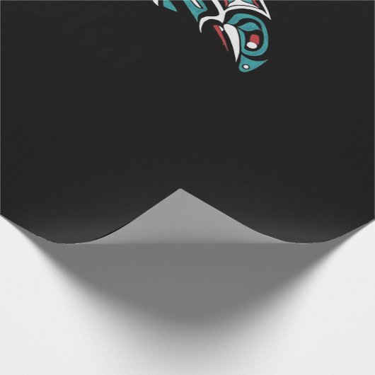 Alaska Salmon Vist inheemse inheemse indigen Cadeaupapier (Hoek)