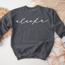 Alaska Script State Dames Sweatshirt