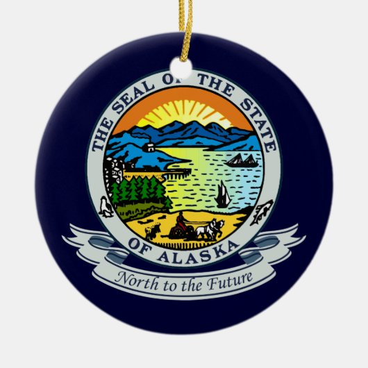Alaska Seal Keramisch Ornament (Voorkant)
