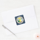 Alaska Seal Vierkante Sticker (Envelop)