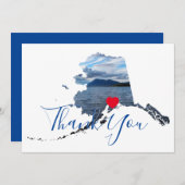 Alaska Shape Foto Bedankkaart (Voorkant / Achterkant)