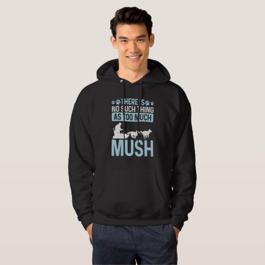 Alaska Sled Dog Racing Mushing Season Husky Sleddi Hoodie (Voorkant volledig)