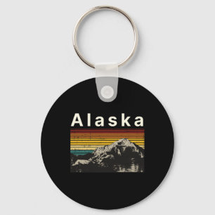 Alaska Souvenir Wandelen Bergen Zonsondergang Vint Sleutelhanger