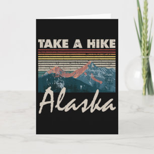 Alaska Souvenir Wandelen Neem Een Wandelroute Vint Kaart
