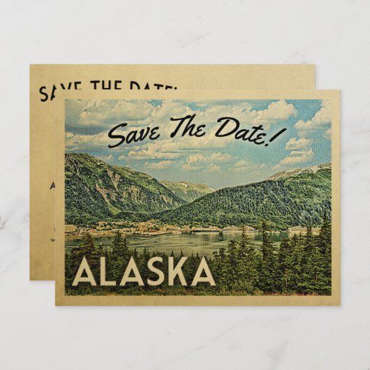 Alaska sparen de Datum Briefkaarten (Voorkant / Achterkant)