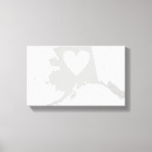 Alaska staatsvorm met hart