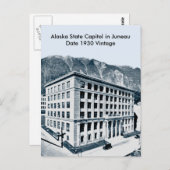 Alaska State Capitol in juni 1930  Briefkaart (Voorkant / Achterkant)