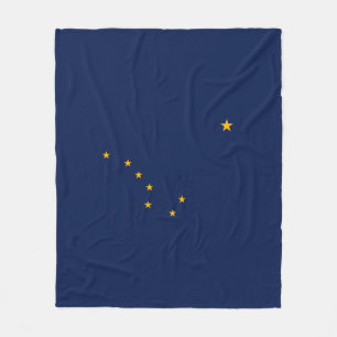 Alaska State Flag Design Fleece Deken