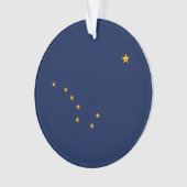 Alaska State Flag Design Ornament (voorkant)