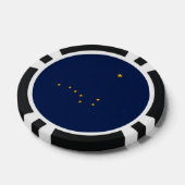 Alaska State Flag Design Poker Chips (Enkel)