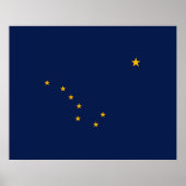 Alaska State Flag Design Poster (Voorkant)