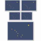 Alaska State Flag Design Sticker (Voorkant)