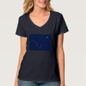 Alaska State Flag Design T-shirt (Voorkant)