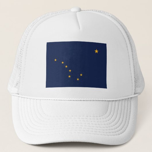 Alaska State Flag Trucker Hat Pet (Voorkant)