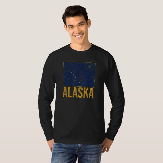 Alaska State Flag Ursa Major Bigdipper Polaris T-shirt (Voorkant volledig)