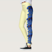 Alaska State Ouget Me Nots State Flower Leggings (Gauche)