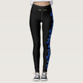 Alaska State Ouget Me Nots State Flower Leggings (Devant)
