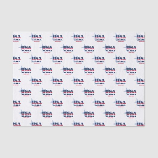 Alaska State Pride Tissue Paper Tissuepapier (Voorkant)