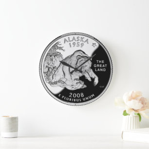 Alaska State Quarter Clock Grote Klok