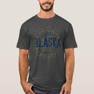 Alaska State  Retro Alaska T-shirt