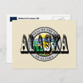 Alaska State Seal Post Kaart (Voorkant / Achterkant)