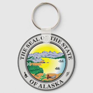 Alaska State Seal Sleutelhanger