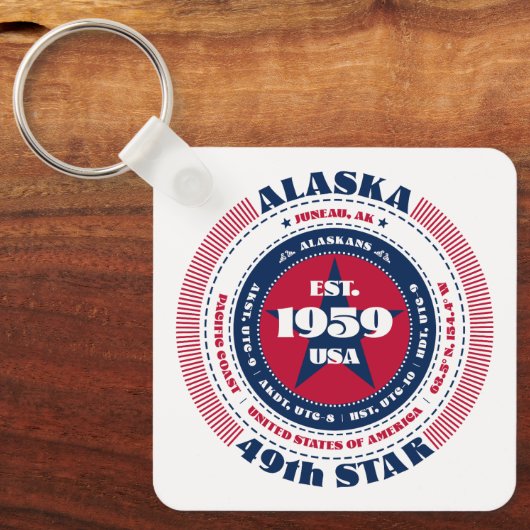 Alaska State Sleutelhanger (Voorkant)