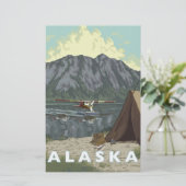 Alaska Struik Plane Souvenirs Briefpapier (Staand voorkant)