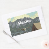 Alaska Struik Plane Souvenirs Rechthoekige Sticker (Envelop)