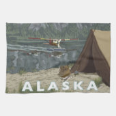 Alaska Struik Plane Souvenirs Theedoek (Horizontaal)