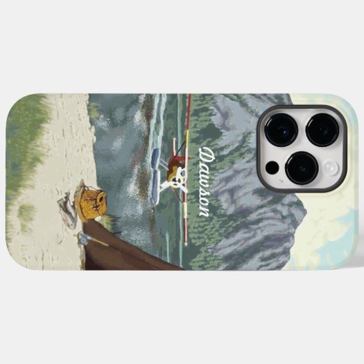 Alaska Struik Planet en Vist reizen Case-Mate iPhone Case (Achterkant (horizontaal))