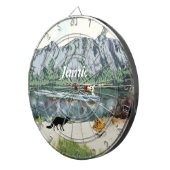 Alaska Struik Planet en Vist reizen Dartbord (Voorkant Rechts)