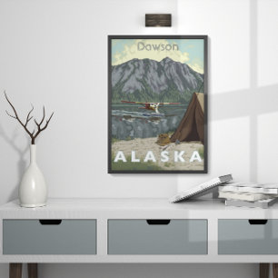Alaska Struik Planet en Vist reizen Poster