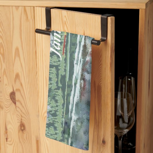 Alaska Struik Planet en Vist reizen Theedoek (Derde Gevouwen)