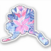 Alaska Summer - Lilly Inspired - 3" x 3" Sticker (Voorkant)