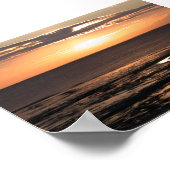 Alaska Sunset bij Cook Inlet Poster (Hoek)