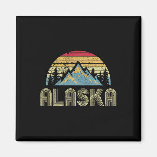 Alaska T-shirt - Retro Vintage Bergen Natuur Wande Magneet