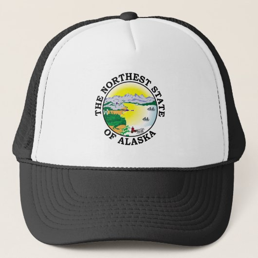 Alaska-teken Trucker Pet (Voorkant)