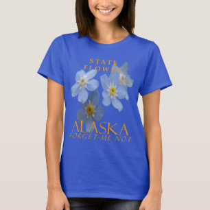 Alaska Territory Bloem Het Vergeet-mij-nietje T-shirt