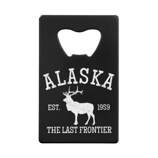 Alaska The Last Frontier Kredietkaart Flessenopener (Voorkant)