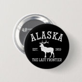 Alaska The Last Frontier Ronde Button 5,7 Cm (Voorkant /achterkant)
