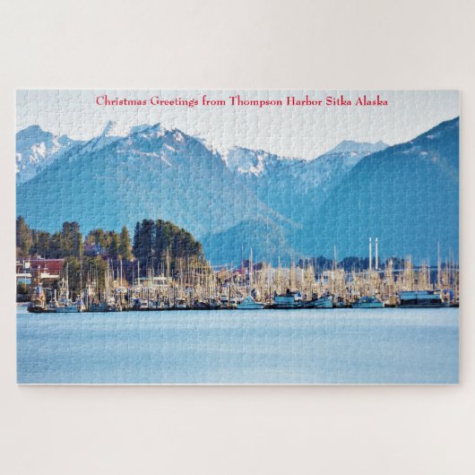 Alaska Thompson Harbour Sitka Jigsaw Puzzle (Horizontal)