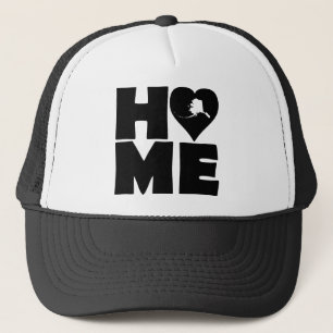 Alaska Thuis Hart Staat Bal Cap Trucker Hoed Pet