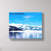 Alaska Tidewater Glacier Canvas Afdruk (Voorkant)